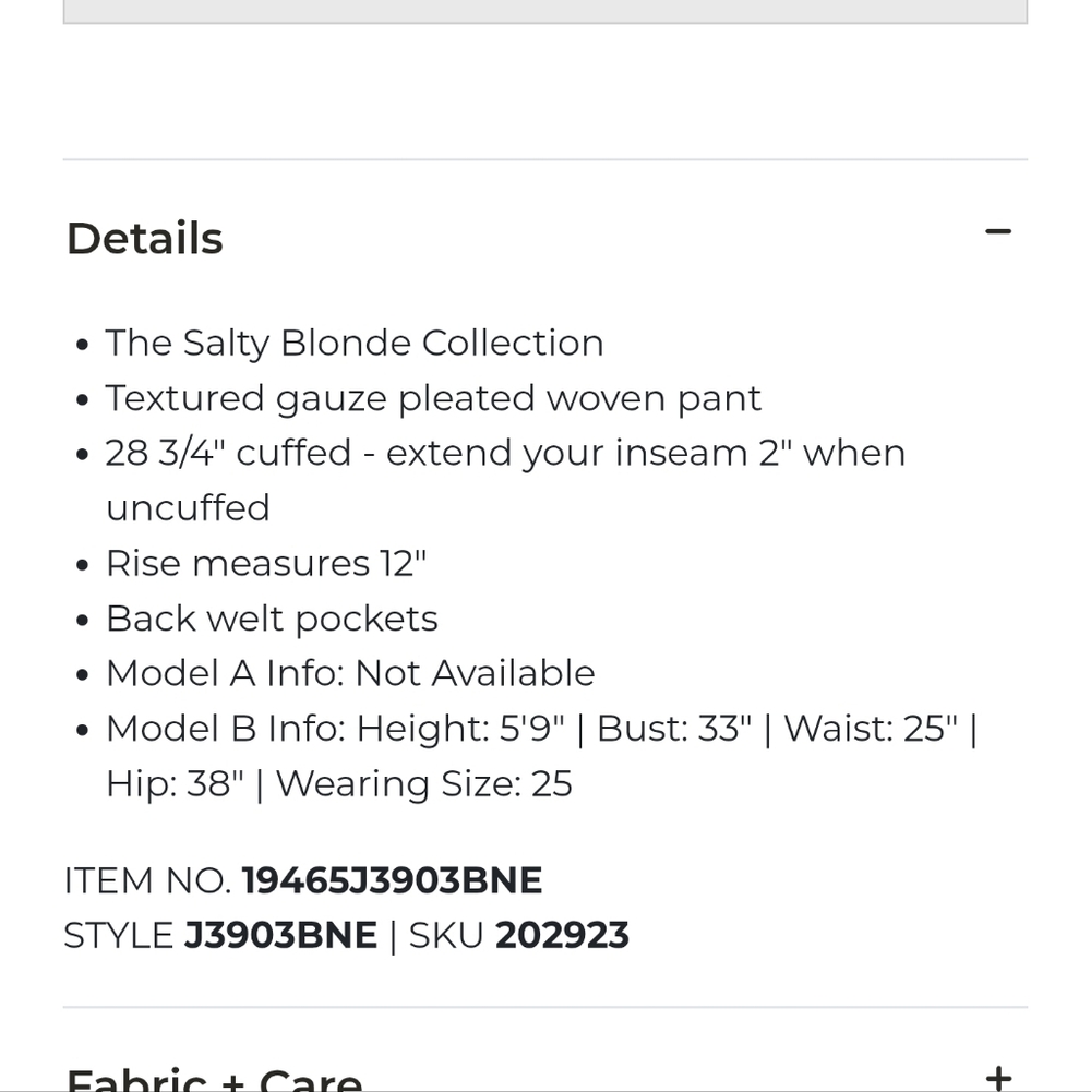 BillaBong+Salty Blonde New Moves Gauzy Cotton White/Stripes Pants, 26, Like New - Picture 16 of 16
